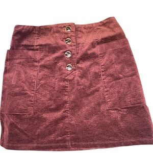 Hem & Thread corderoy mini skirt - sz M